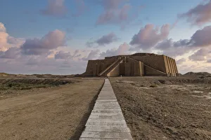 Footpath Prints: Ziggurat, ancient city of Ur, The Ahwar of Southern Iraq, UNESCO World Heritage Site