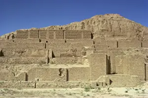 Iran Prints: Ziggurat dating from 1250 BC, temple to god Inshushinak on site of Elamite city