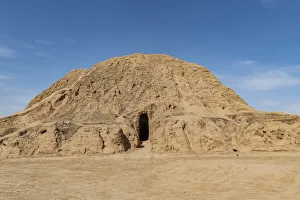 Old Towns Prints: Ziggurat, old Assyrian town of Ashur (Assur), UNESCO World Heritage Site, Iraq