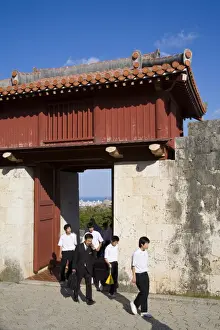 Enter Prints: Zuisen Gate at Shurijo Castle, UNESCO World Heritage Site, Naha City, Okinawa Island