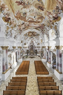 Images Dated 18th February 2009: Zwiefalten Minster, Munster Unseren Lieben Frau, Zwiefalten, Upper Swabian Baroque Route