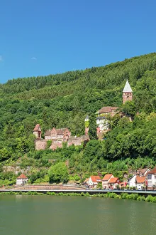 Baden Wurttemberg Prints: Zwingenberg Castle, Neckartal Valley